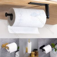 Adhesive Roll Paper Towel Holder Toilet Bathroom Wall Mount Tissue Dispenser Kitchen Rack Cabinet Organizer Storage Accessories Toilet Roll Holders