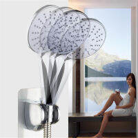 ที่วางหัวฝักบัวแบบปรับได้ Self-Adhesive Handheld Drill-Free Showerhead Rack Punch-Free Chrome Bathroom Wall Mount cket