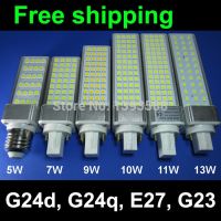 【☊HOT☊】 gaqiugua6 Real Power 2 Pins G24d-1 G24d-3 G24d-3 Led Pl หลอดโคมไฟ5W 7W 9W 10W 11W 12W 13W 14W Cc Driver Smd5730 2835ไฟ Led Ac85-265v