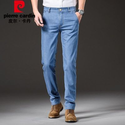 Cardin jeans mens 2021 summer light and breathable middle-aged young loose straight casual men