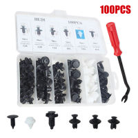 100 Pcs รถ Retainer คลิป Body พลาสติก Rivets Fasteners Push กันชนประตู Trim แผงสกรูเครื่องมือกำจัด Auto Fastener คลิป