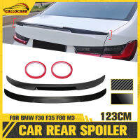 Car Rear Trunk Spoiler Wing Boot Lip ABS Carbon Fiber For BMW F30 F35 F80 M3 4 Door Sedan M4 Style Auto Accessories Car Styling