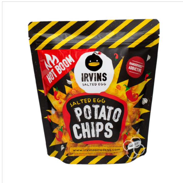 Irvins Salted Egg Hot Boom Potato Chips 105g | Lazada PH