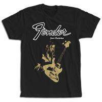 เสื้อยืดผ้าฝ้าย เสื้อกีฬาแขนสั้น ลายโลโก้ Jaco Pastorius Rock Jazz B Guitar Legend Fender Homme Jersey แบบสร้างสรรค์S-5XL