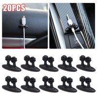 1-20Pcs Car Wire Cable Holder Multifunctional Tie Clip Fixer Organizer Car Charger Line Clasp High Quality Headphone Cable Clip