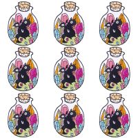 Pulaqi 10PCS Cartoon Animal Patch Bottle Wholesale Patches Iron On Patches For Clothing Stripe Wholesale Dropship Custom Patch