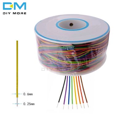 【YF】▼☁  280M 30AWG Wrapping Wire 8 Colors Tin Plated PCB Cable Breadboard Insulation Conductor