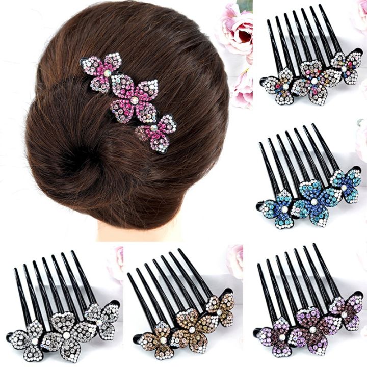 acrylic-flower-comb-korea-new-hair-accessories-colorful-rhinestone-flower-headwear-fashion-accessories