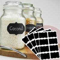 36pcs/9 Sets Blackboard Spice Sticker Reusable Jam Labels Stickers Organizer Wall Chalkboard Label