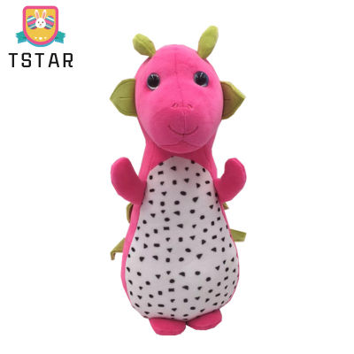 TS【ready Stock】Pitaya ตุ๊กตาไดโนเสาร์ตุ๊กตาสั้นนุ่มตุ๊กตามังกรผลไม้น่ารักของเล่นตุ๊กตาสำหรับแฟนๆของขวัญวันเกิดเด็ก【cod】