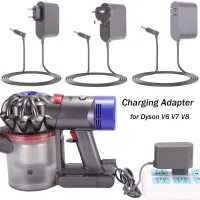 【COD】Dyson V6 V7 V8 งดยกเครื่องชาร์จสายชาร์จสายไฟสูญญากาศด้ามจับ Adapter ปลั๊กจากอเมริกาของสหภาพยุโรป.