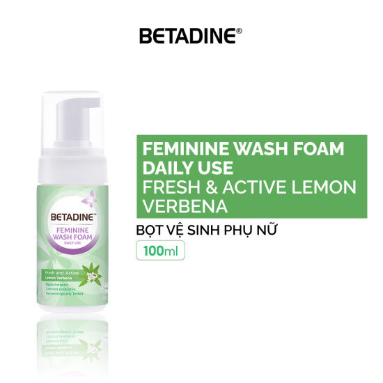 Bọt vệ sinh phụ nữ betadine feminine wash foam daily use fresh & active - ảnh sản phẩm 1