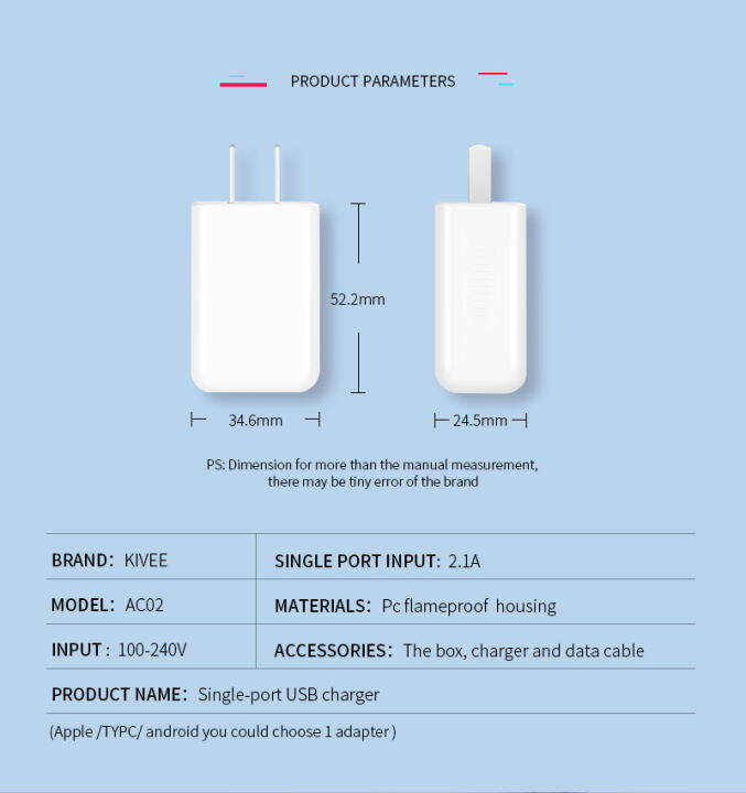 basike-หัวชาร์จ-1usb-12w-ปลั๊กชาร์จ-usb-travel-charger-แท้100-สินค้าใหม่ล่าสุด-พร้อมส่ง