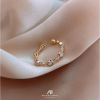 แหวน MINIMAL GOLD CIRCLE CLEAR DIAMOND [03-0004]