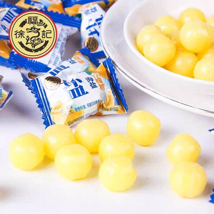 Hsu Fu Chi Sea salt lemon sugar salty fruit juice hard candy清洁肠道 Lazada