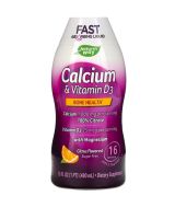 [ แคลเซียม แบบน้ำ ] Natures Way, Calcium &amp; Vitamin D3, Citrus, 16 fl oz (480 ml)