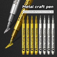 1/3Pcs set Metallic Waterproof Permanent Marker Pens DIY Resin Mold Gold Silver Color Drawing Student Supplies Craft Marker Pen