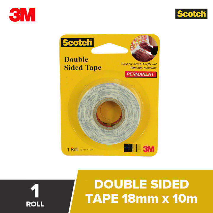 3M Scotch DoubleSided Tape 18mm x 10 Meter (1pc) Lazada PH