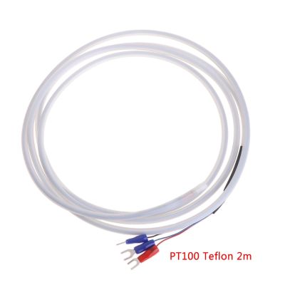 2เมตร PTFE PT100 RTD มืออาชีพ3สายเซ็นเซอร์อุณหภูมิน้ำมันกันน้ำป้องกันการกัดกร่อน