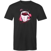 [S-5XL]เสื้อยืด ผ้าฝ้าย 100% พิมพ์ลาย Coffee Space Code สําหรับผู้ชาย  OUI5