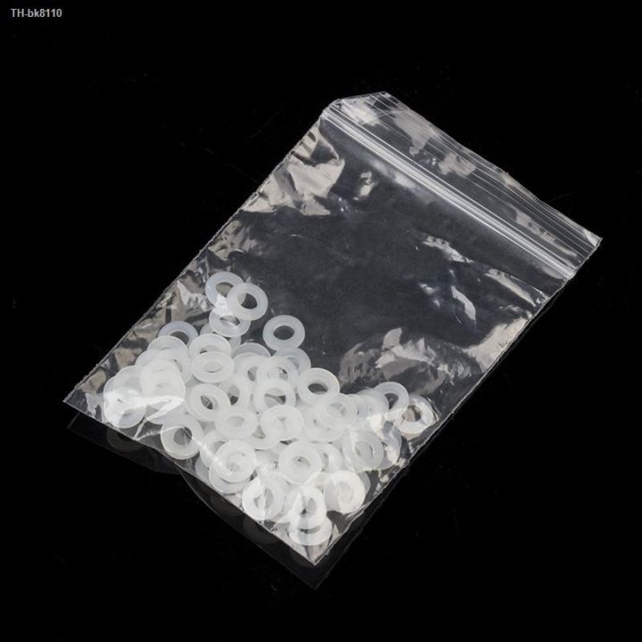 20-100pcs-white-plastic-nylon-washer-assortment-plated-flat-spacer-seals-washer-gasket-ring-m2-m2-5-m3-m4-m5-m6-m8-m10-m12-m14