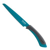 TOVOLO มีสไลด์ฟันปลาสีฟ้า 5   Serrated Slicing Knife (Teal)  (แถมฟรี ปลอกมีดเพิ่มความปลอดภัย)