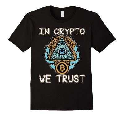 Kaus Mode Lengan Pendek Musim Panas Kaus Dalam Kripto Kami Percaya Kemeja Bitcoin | Kaus Mata Uang Kripto Kustom Remaja Uniseks S-4XL-5XL-6XL