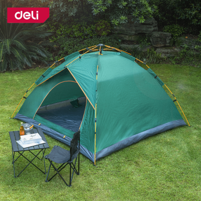 Deli เต็นท์โดม เต็นท์แคมปิ้ง เต็นกางอัตโนมัติ เต็นท์ ติดตั้งง่าย พับเก็บง่าย ระบายอากาศได้ดี มีฉนวดกันความร้อน กางอัตโนมัติ Camping Tent