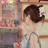 หมี XINSU38กิ๊ปหนีบผมเชอร์รี่กิ๊บติดผมเด็กสำหรับผมหนา Ins Barrettes สำหรับผู้หญิง