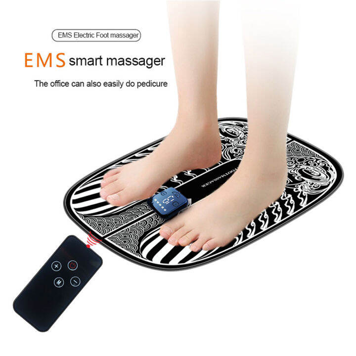EMS Foot Massager Remote Control 8Modes Pulse Physiotherapy