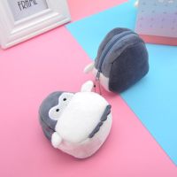 Cute Penguin Plush Wallet Mini Coin Purse Cartoon Penguin Purse Lipstick Bag Soft Data Line Bag Women Girls Small Wallets Gifts