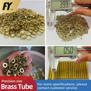 Custom size Brass pipe 0.2mm 0.3mm 0.4mm wall thickness brass tube 10 20 30  40mm length Straight copper pipe OD 1 2 3 4 5 6 7 8 9 10mm diameter modeling