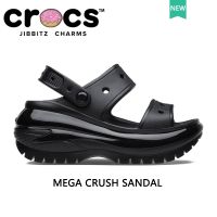 รองเท้า crocs แท้ crocs mega crush sandal รองเท้าแตะรัดส้นผู้หญิง รองเท้าไปทะเล#207989 g