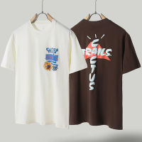 Cactus Jack เสื้อยืด2023ฤดูร้อนใหม่ตัวอักษรโฟมพิมพ์ผู้ชายผู้หญิงคู่คุณภาพสูงแขนสั้น T เสื้อ Breathable Top Tee