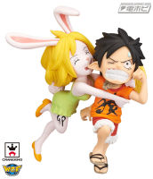 Luffy &amp; Carrot ของแท้ JP แมวทอง - WCF Banpresto [โมเดลวันพีช] (2 ตัว)