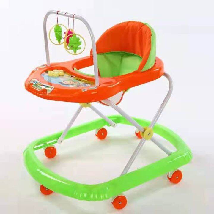 Musical Adjustable Height Baby Walker Safety Walker 2in1 Infant