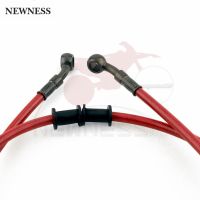 “：》+ Motorcycle 500/600/900/1200Cm 28 Degree Banjo Red Braided Steel Hydraulic Brake Clutch Radiator Oil Cooler Hose Line Pipe Tube