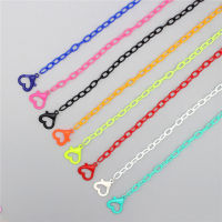 Acrylic Anit-lost Face Necklace Glasses Heart Holder Strap Lanyard Women Children Kids Eyewear Chain Accessories