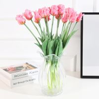 【CC】 5Pcs Artificial Silicone Real Bouquet 45CM Luxury Room Fake