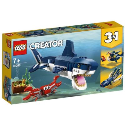 LEGO ตัวต่อเลโก้ของเล่น CREATOR3 ใน 1 ซีรีย์สร้างสรรค์สัตว์ทะเลน้ำลึก 31088