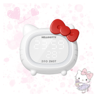 Kawaii Cartoon Children Alarm Clock KT Cat Anime Figures Smart Bluetooth Speaker Night Light Temperature Display Cute Kid Gift