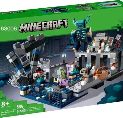 มอร์☫Png065ใช้ได้กับเลโก้ Minecraft 2023ใหม่สงครามโลกครั้ง21246มืด68006บล็อกอาคารประกอบรายการเดียวกัน