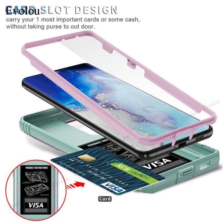 hoce-กล้องเลื่อนป้องกันเคสโทรศัพท์สำหรับ-samsung-galaxy-s23-s22-s21-ultra-plus-s20-fe-a32-a13-5g-a51-a51-a52-a02s-hybrid-ผู้ถือเกราะกันกระแทกซองใส่บัตร-slot