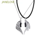 {YOMI Automotive Products} JLOVE Devil And Angel Wing สร้อยคอคู่รักไทยแม่เหล็กสีเงินดึงดูดบุคลิกผู้ชายผู้หญิงของขวัญที่ระลึก