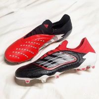 ✕♕▣ New Predator Archive FG Mutator Black Red Pack Outdoor Mens Sports Football Shoe Soccer Booth