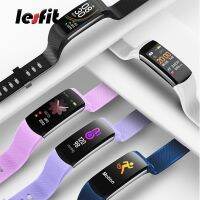 ♤ Lesfit Waterproof Silicone Smart Wristbands Men Android Smart Tracker Heart Rate Activity Women Bracelet Fitness Sport Tracker