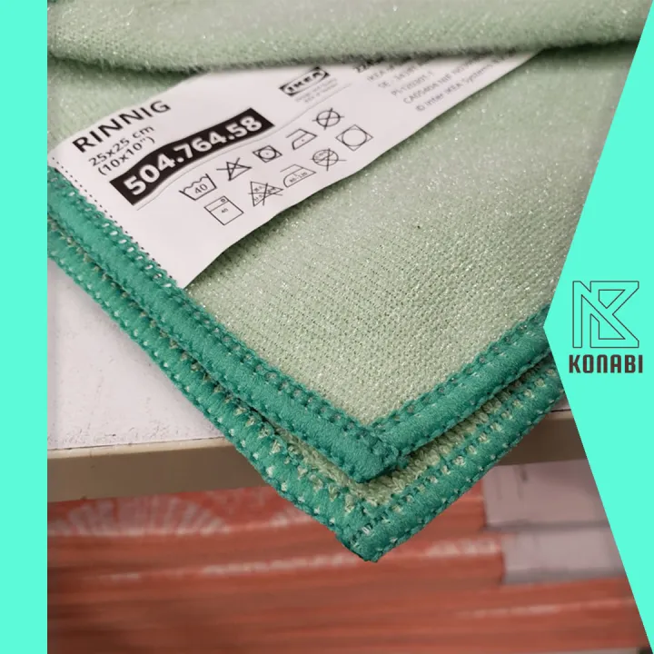 RINNIG Dish-cloth, green, 10x10 - IKEA