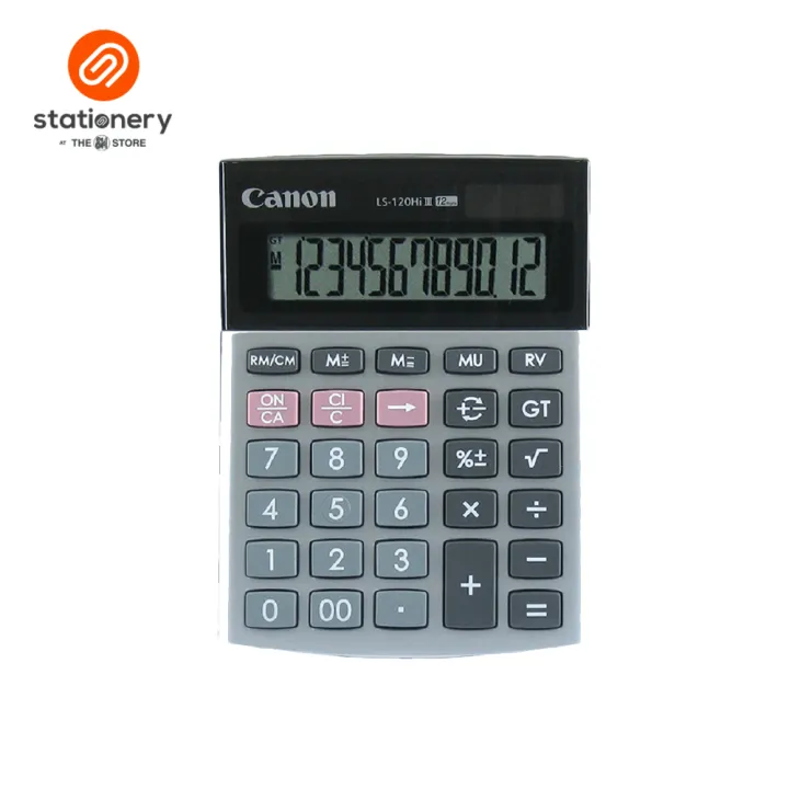 Canon TS-120TS Desktop Calculator, Black