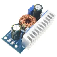 1 Keping DC-DC บูสต์แปลง Modul Kuasa Galak Terpencil dengan Heatsink Boleh Laras 4.5V-32V Kepada 5-42V 6A