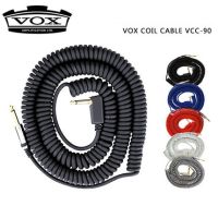 สายเคเบิลกีตาร์ขดม้วน VCC90 Vox ยาว9เมตรสายเบสสายกีต้าร์ไฟฟ้าสายเคเบิลกีตาร์ยาว9เมตรแนววินเทจ